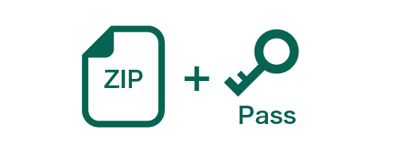 ファイルセキュリティ:パスワード付きZIPファイル方式で守る